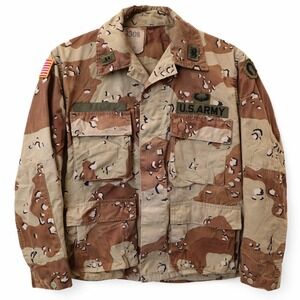 US Army Desert Camo DCU Jacket Chocolate Chip Small Regular Vintage Military 90s